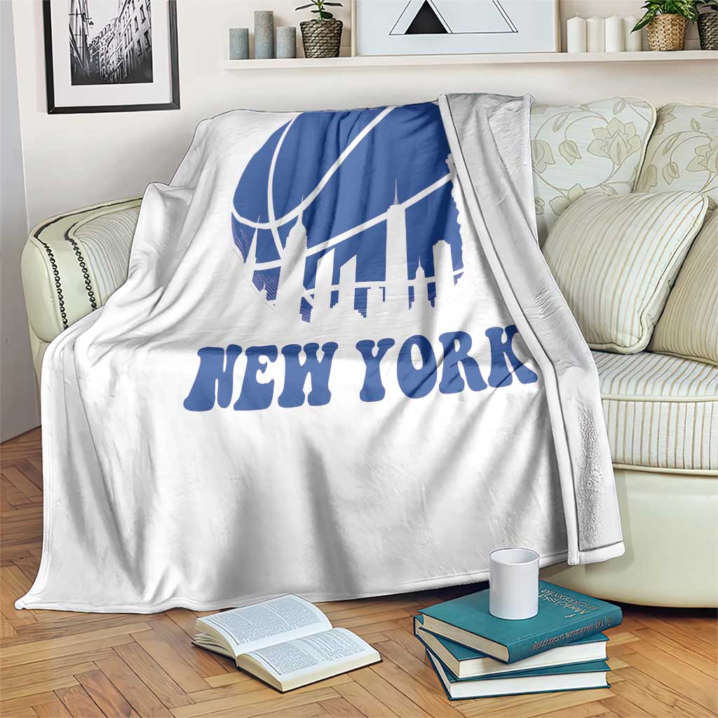 New York Skyline Throw Blanket Proud Game Day Sports Fan Gift
