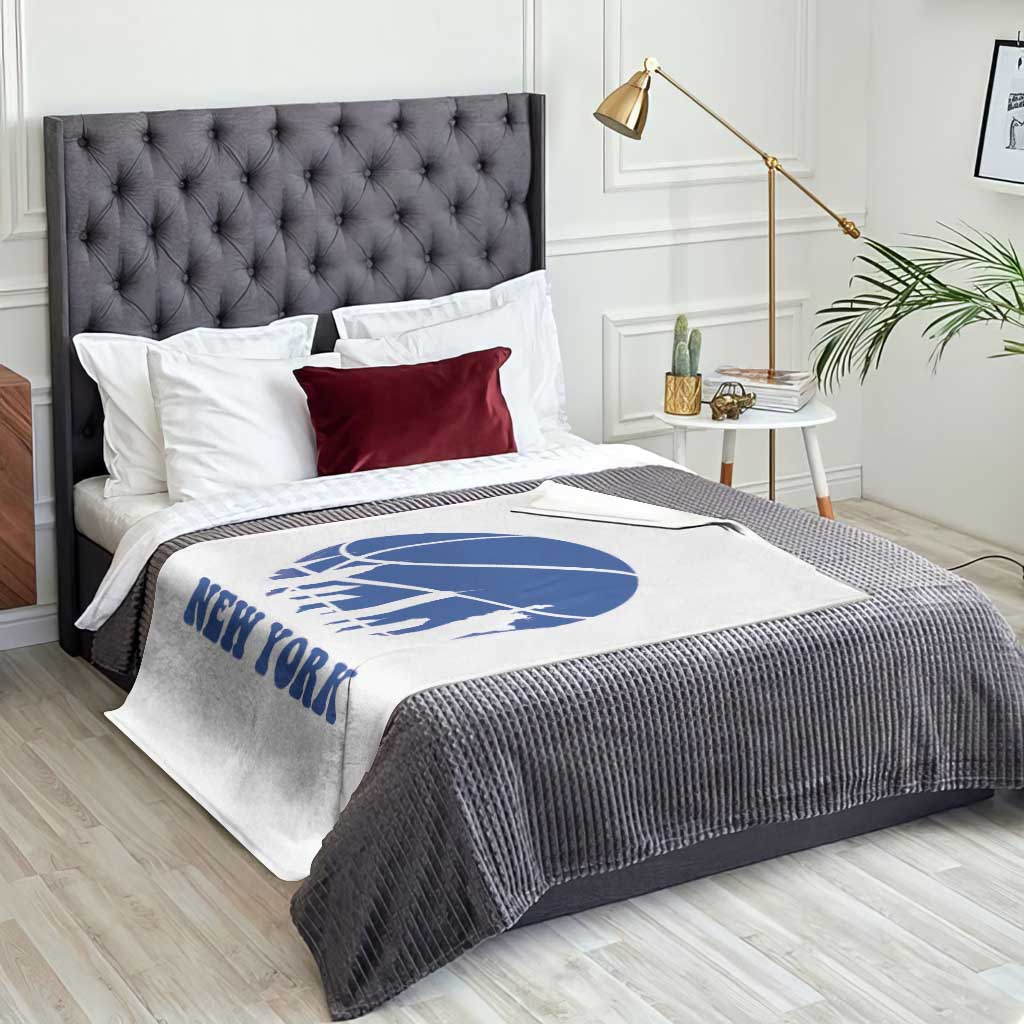New York Skyline Throw Blanket Proud Game Day Sports Fan Gift