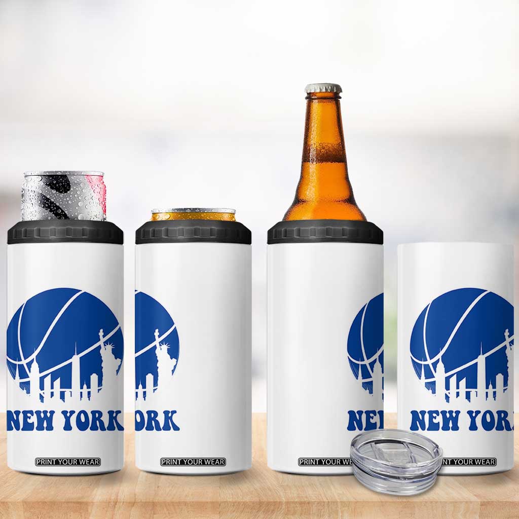 New York Skyline 4 in 1 Can Cooler Tumbler Proud Game Day Sports Fan Gift