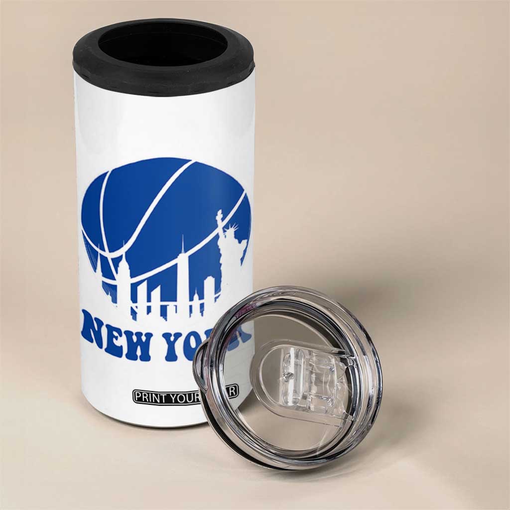 New York Skyline 4 in 1 Can Cooler Tumbler Proud Game Day Sports Fan Gift