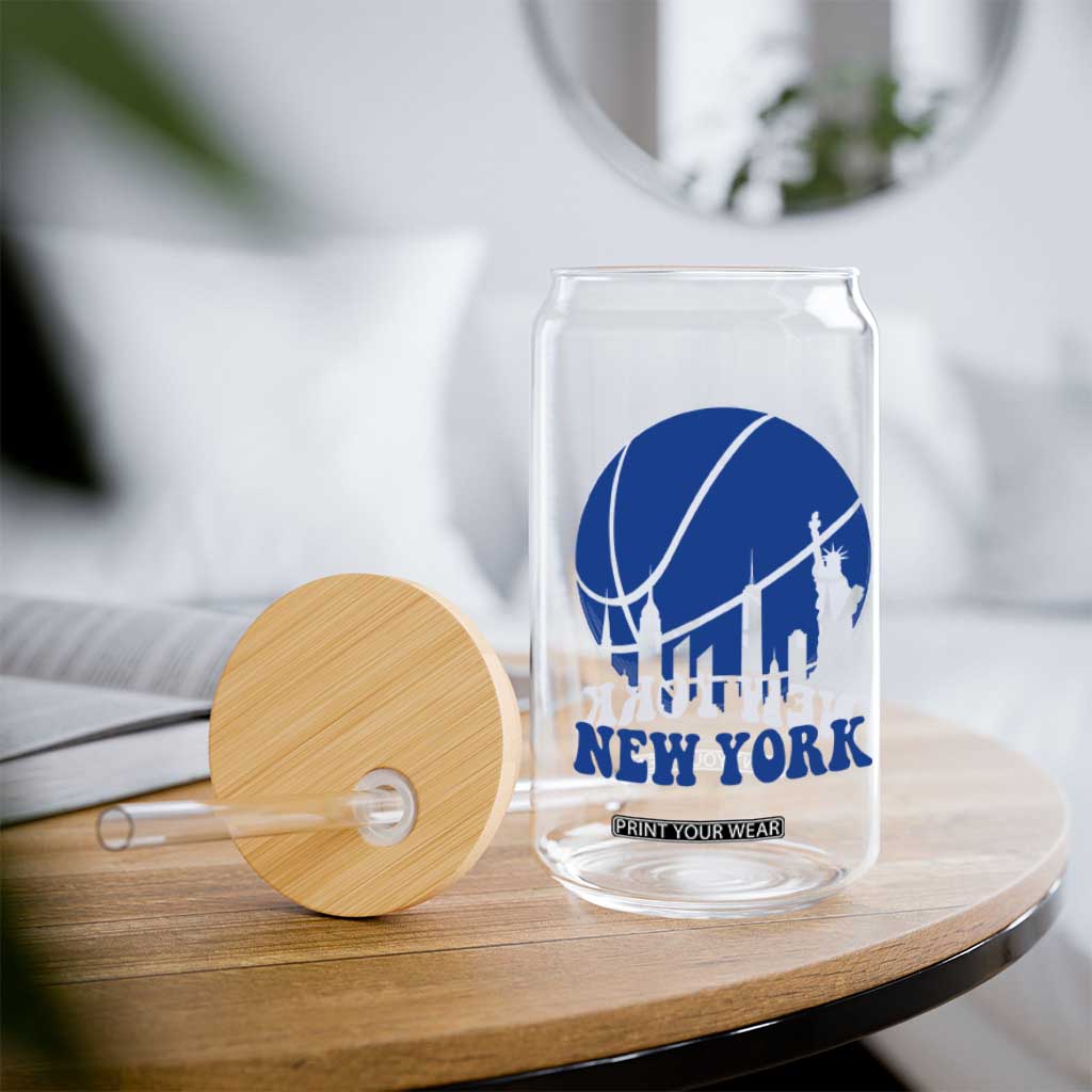 New York Skyline Glass Can Proud Game Day Sports Fan Gift