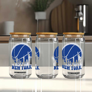 New York Skyline Glass Can Proud Game Day Sports Fan Gift
