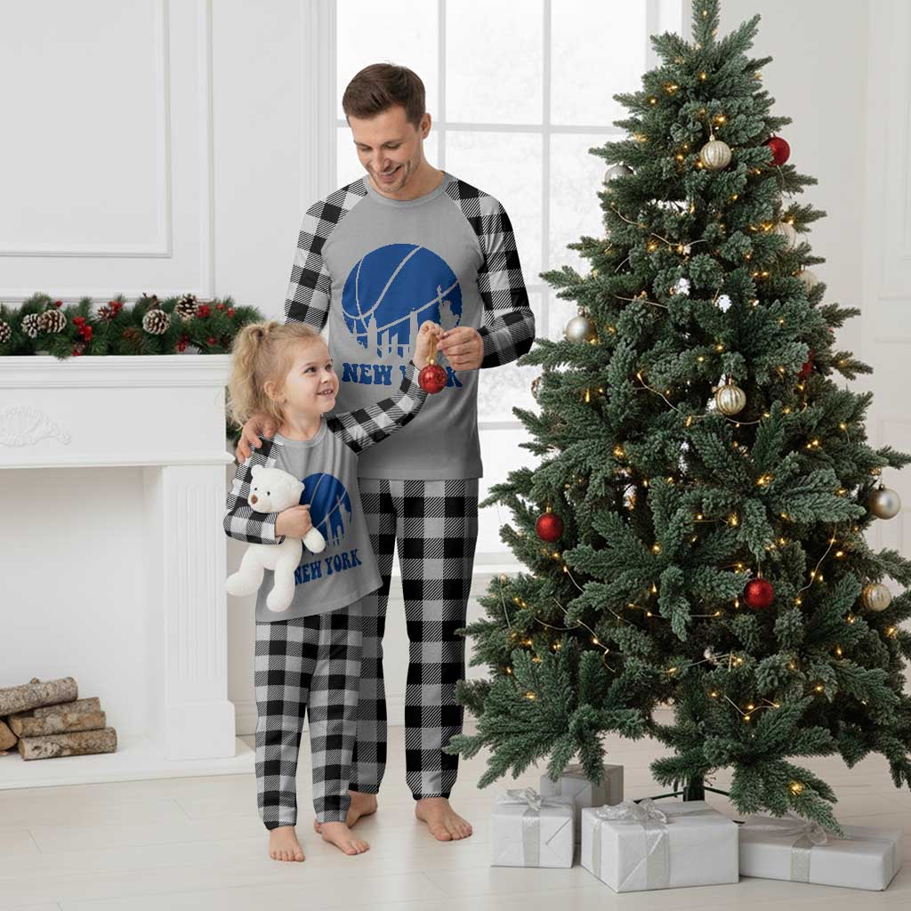 New York Skyline Plaid Pajama Set Proud Game Day Sports Fan Gift