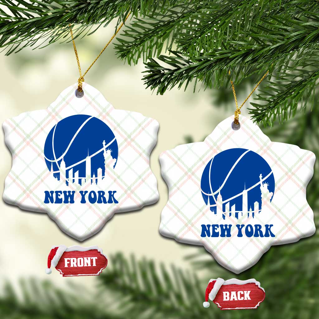New York Skyline Ceramic Ornament Proud Game Day Sports Fan Gift