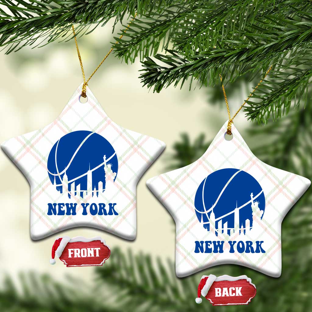 New York Skyline Ceramic Ornament Proud Game Day Sports Fan Gift