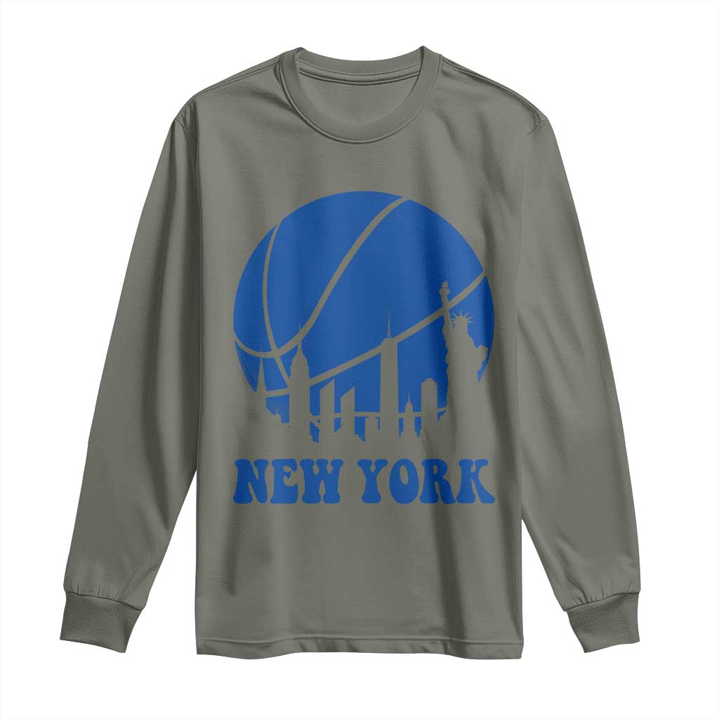 New York Skyline Long Sleeve Shirt Proud Game Day Sports Fan Gift