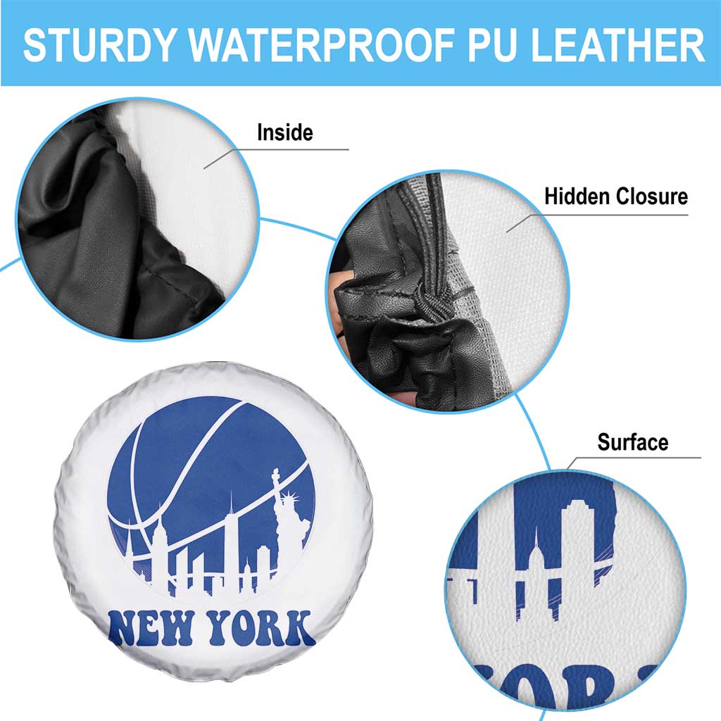 New York Skyline Spare Tire Cover Proud Game Day Sports Fan Gift
