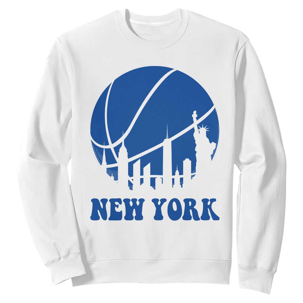 New York Skyline Sweatshirt Proud Game Day Sports Fan Gift TS12 White Print Your Wear