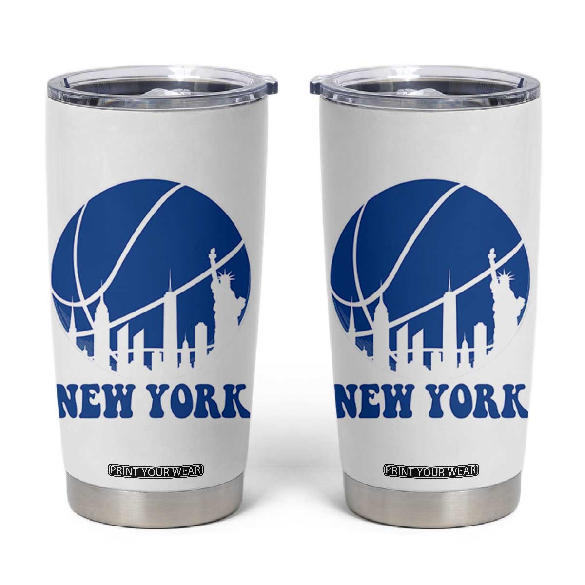 New York Skyline Tumbler Cup Proud Game Day Sports Fan Gift
