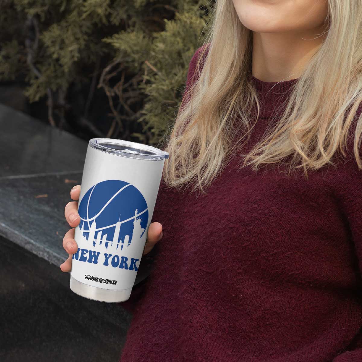 New York Skyline Tumbler Cup Proud Game Day Sports Fan Gift