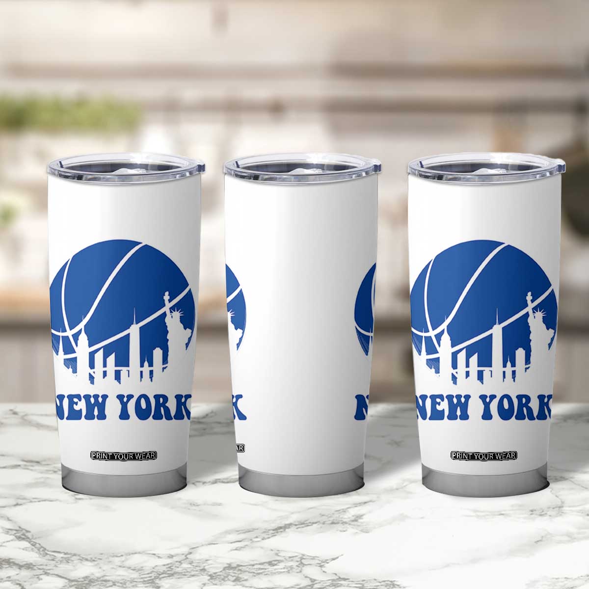 New York Skyline Tumbler Cup Proud Game Day Sports Fan Gift