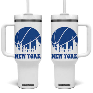 New York Skyline Tumbler With Handle Proud Game Day Sports Fan Gift