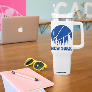 New York Skyline Tumbler With Handle Proud Game Day Sports Fan Gift