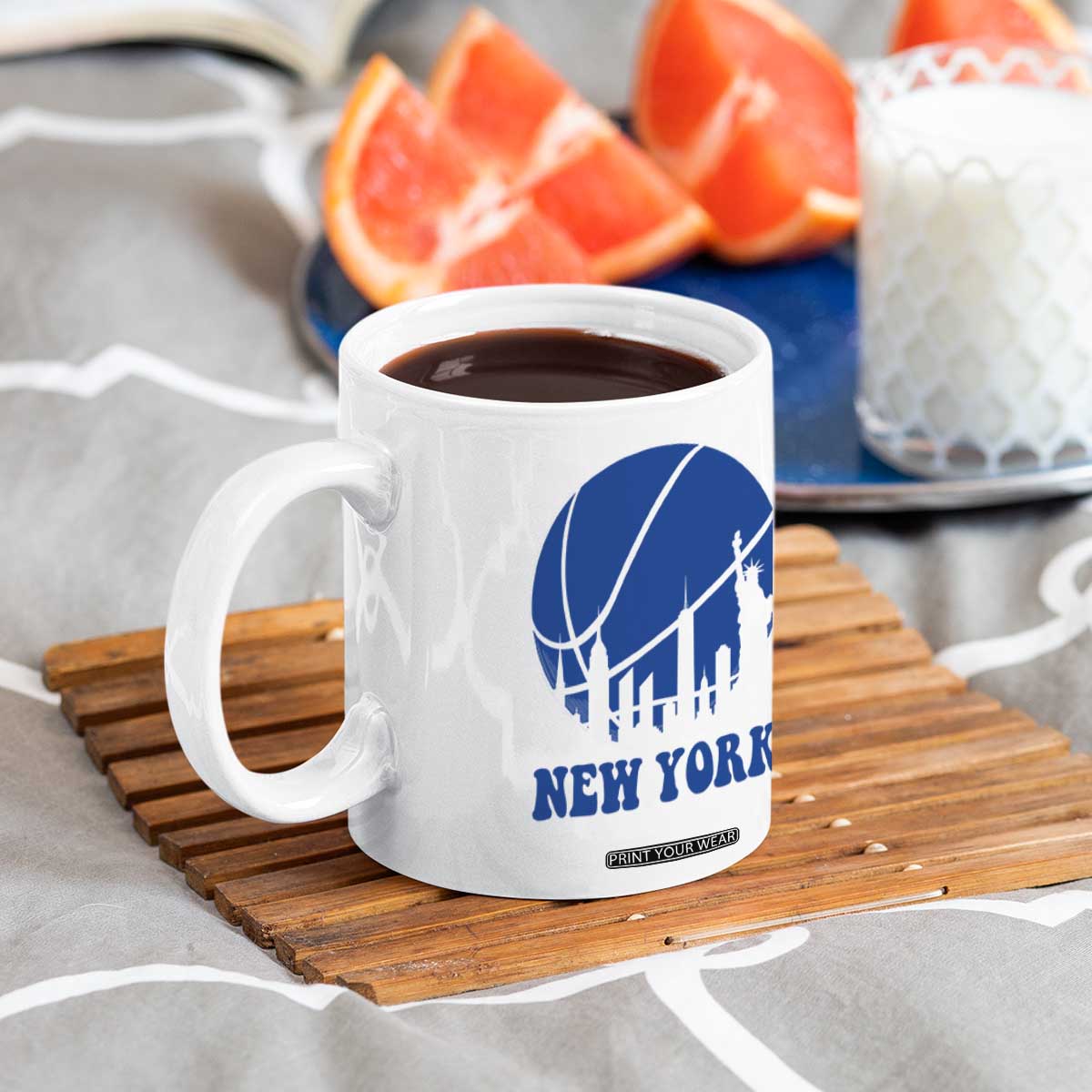 New York Skyline Coffee Mug Proud Game Day Sports Fan Gift