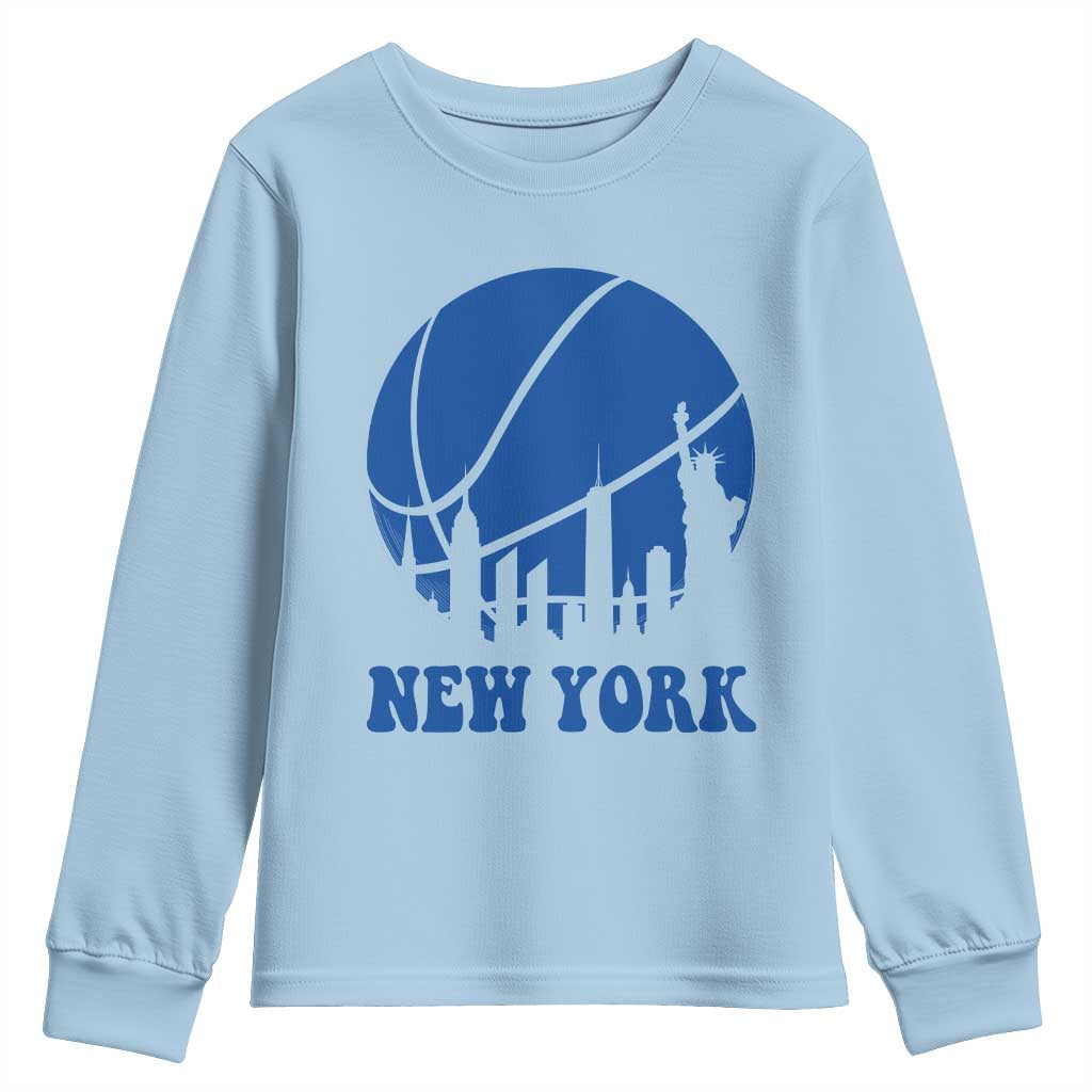 New York Skyline Youth Sweatshirt Proud Game Day Sports Fan Gift