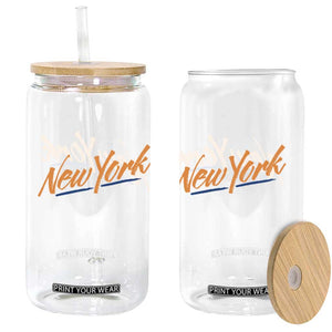 New York Pride Glass Can Classic Throwback Sports Fan