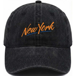 New York Pride Washed Cotton Baseball Cap Classic Throwback Sports Fan