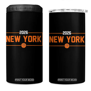 Vintage New York Hoops Pride 2026 Graphic 4 in 1 Can Cooler Tumbler