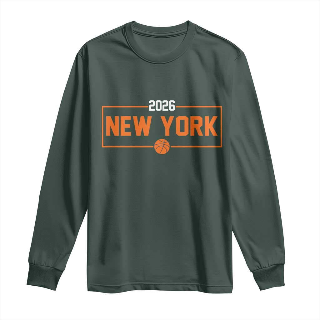 Vintage New York Hoops Pride 2026 Graphic Long Sleeve Shirt