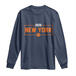Vintage New York Hoops Pride 2026 Graphic Long Sleeve Shirt