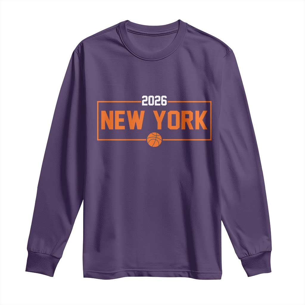 Vintage New York Hoops Pride 2026 Graphic Long Sleeve Shirt