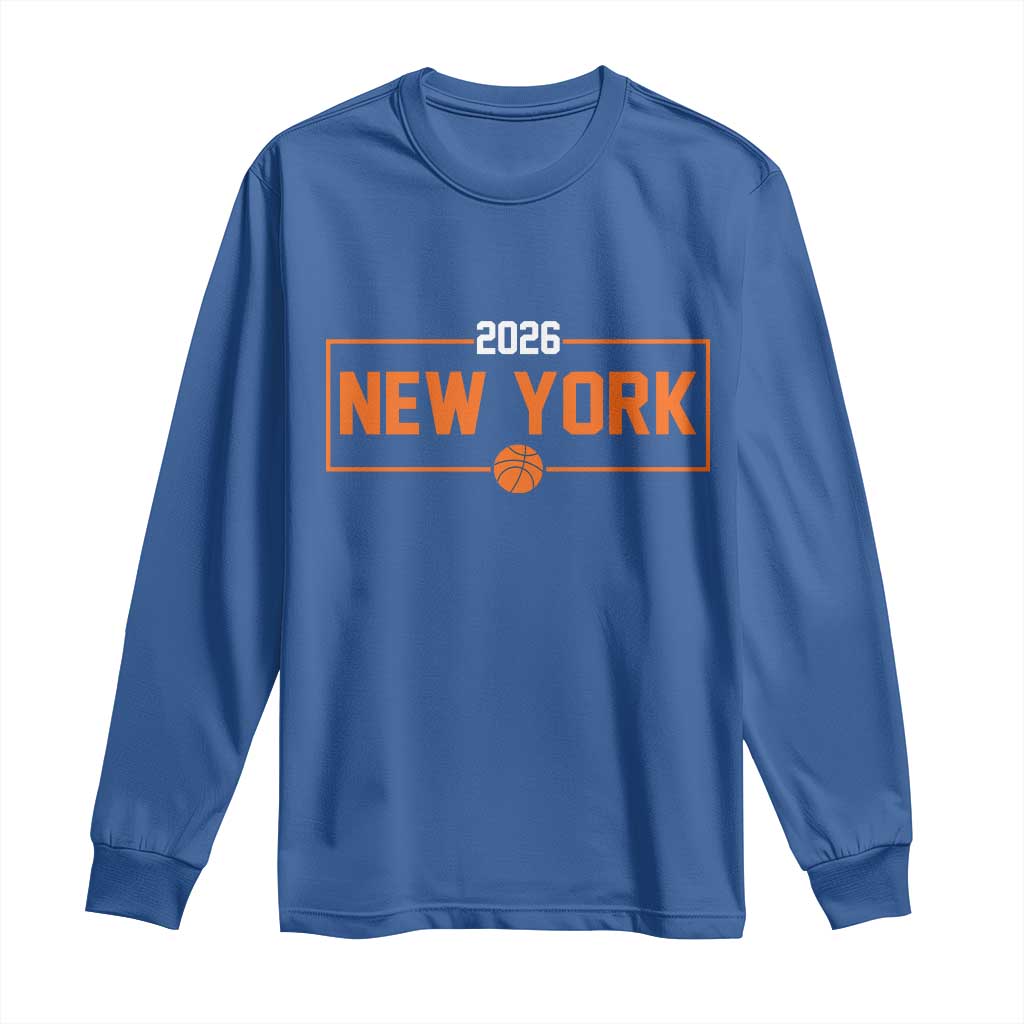 Vintage New York Hoops Pride 2026 Graphic Long Sleeve Shirt