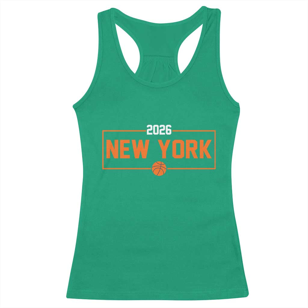 Vintage New York Hoops Pride 2026 Graphic Racerback Tank Top