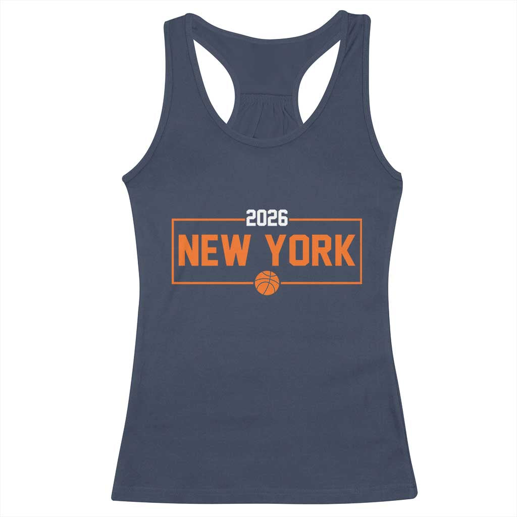 Vintage New York Hoops Pride 2026 Graphic Racerback Tank Top