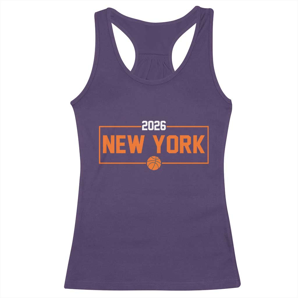 Vintage New York Hoops Pride 2026 Graphic Racerback Tank Top