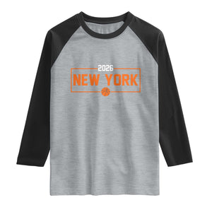 Vintage New York Hoops Pride 2026 Graphic Raglan Shirt