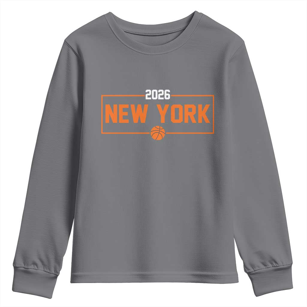 Vintage New York Hoops Pride 2026 Graphic Youth Sweatshirt