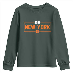 Vintage New York Hoops Pride 2026 Graphic Youth Sweatshirt