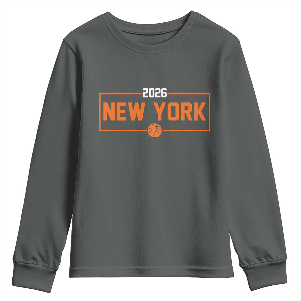 Vintage New York Hoops Pride 2026 Graphic Youth Sweatshirt