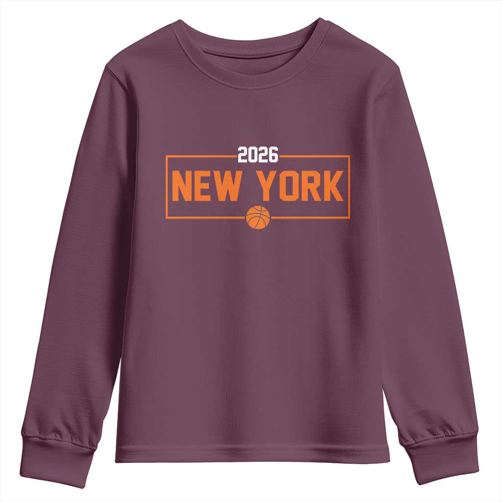 Vintage New York Hoops Pride 2026 Graphic Youth Sweatshirt