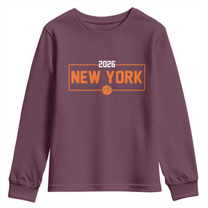 Vintage New York Hoops Pride 2026 Graphic Youth Sweatshirt