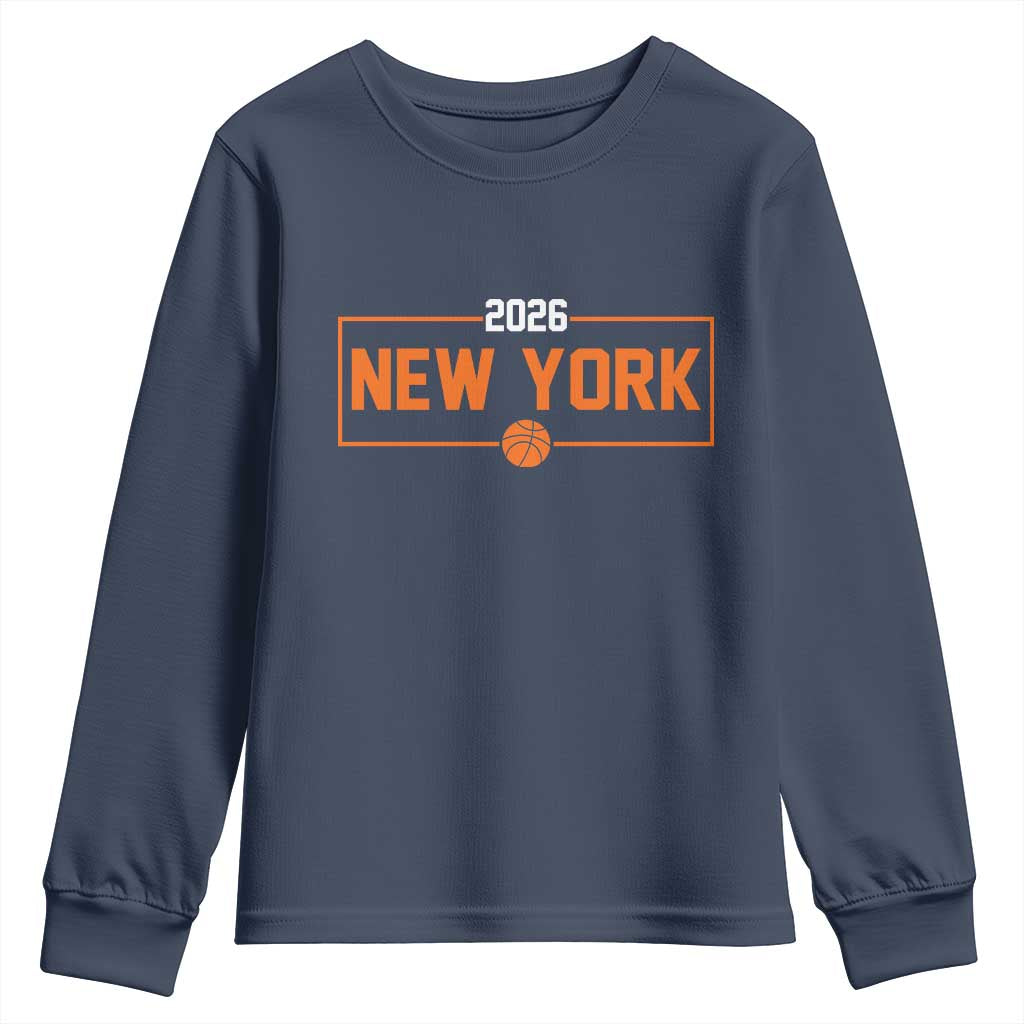 Vintage New York Hoops Pride 2026 Graphic Youth Sweatshirt