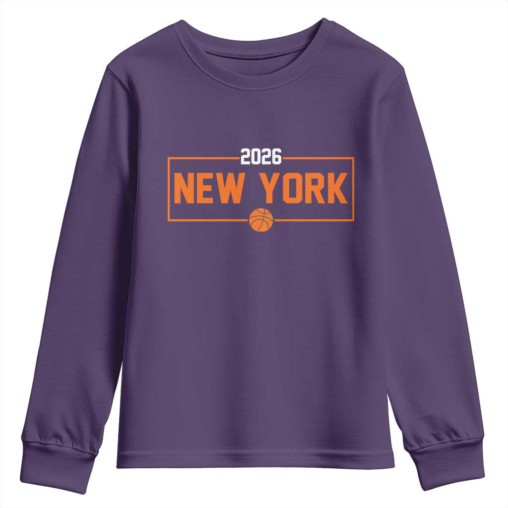 Vintage New York Hoops Pride 2026 Graphic Youth Sweatshirt