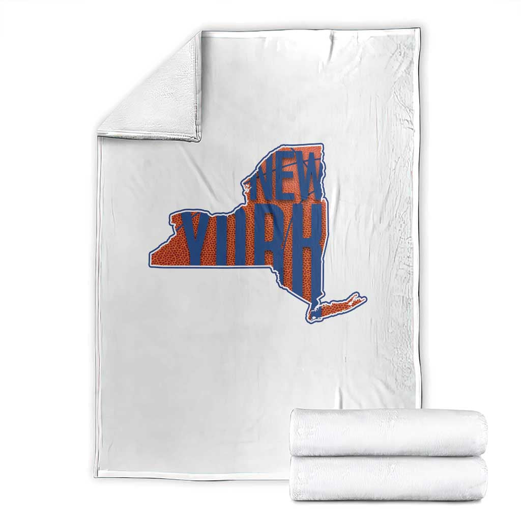 New York State Pride Graphic Throw Blanket Basketball Fan Gift