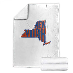 New York State Pride Graphic Throw Blanket Basketball Fan Gift