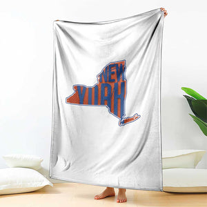 New York State Pride Graphic Throw Blanket Basketball Fan Gift