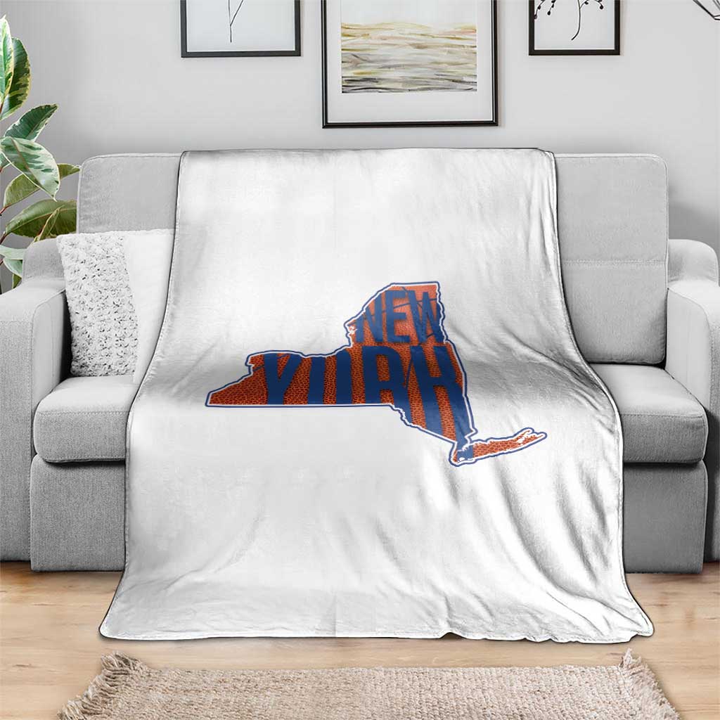 New York State Pride Graphic Throw Blanket Basketball Fan Gift