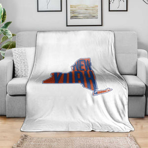 New York State Pride Graphic Throw Blanket Basketball Fan Gift