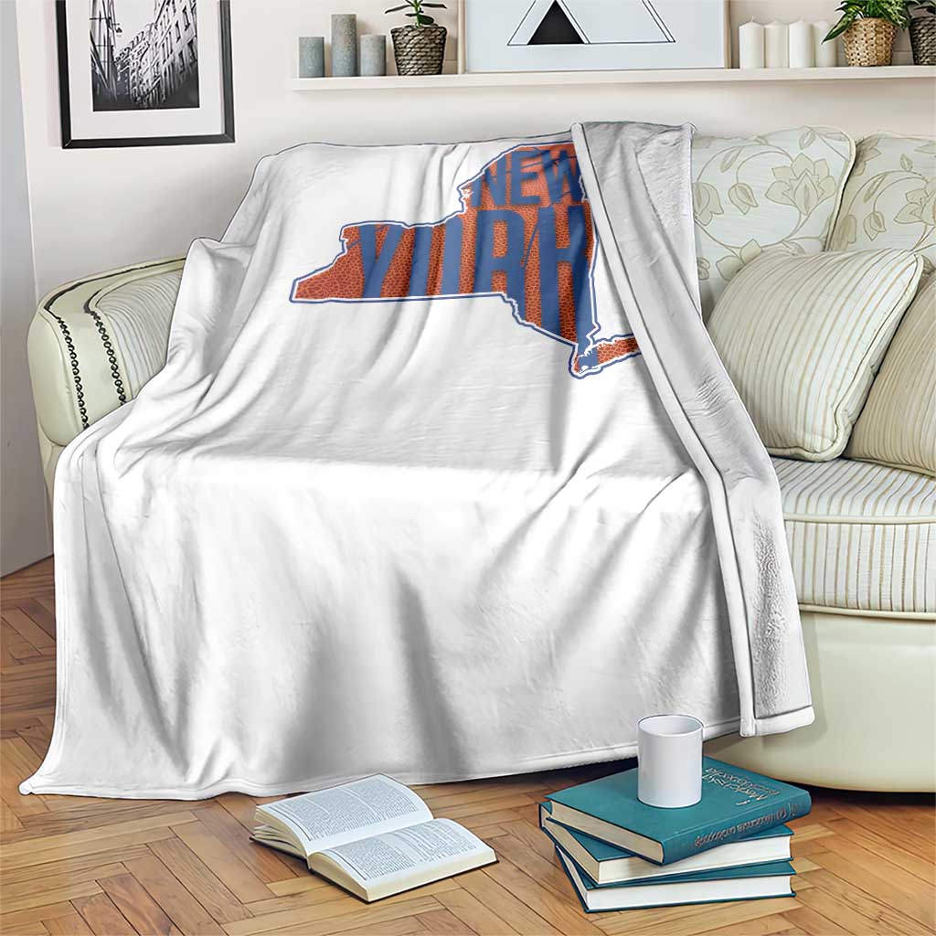 New York State Pride Graphic Throw Blanket Basketball Fan Gift