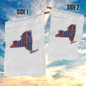 New York State Pride Graphic Garden Flag Basketball Fan Gift