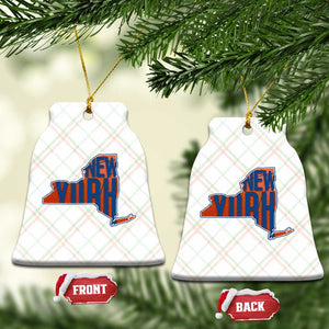New York State Pride Graphic Ceramic Ornament Basketball Fan Gift