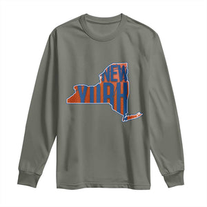 New York State Pride Graphic Long Sleeve Shirt Basketball Fan Gift
