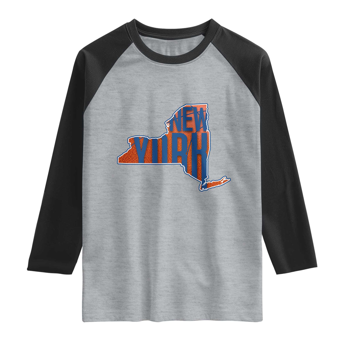 New York State Pride Graphic Raglan Shirt Basketball Fan Gift