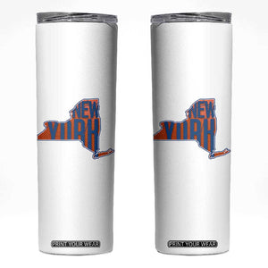 New York State Pride Graphic Skinny Tumbler Basketball Fan Gift