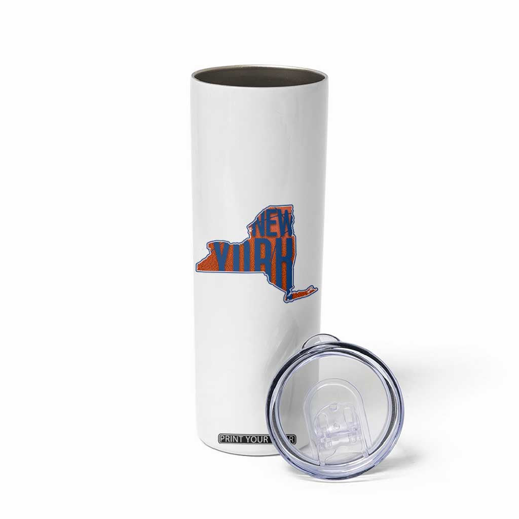 New York State Pride Graphic Skinny Tumbler Basketball Fan Gift