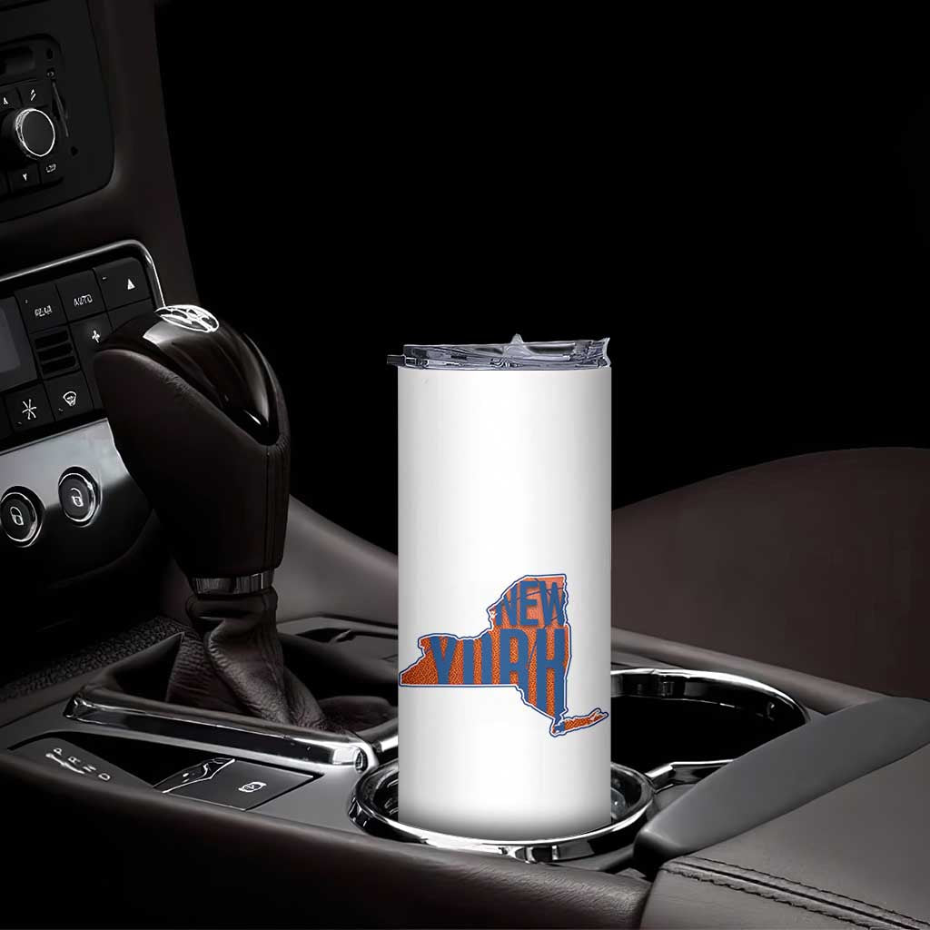 New York State Pride Graphic Skinny Tumbler Basketball Fan Gift